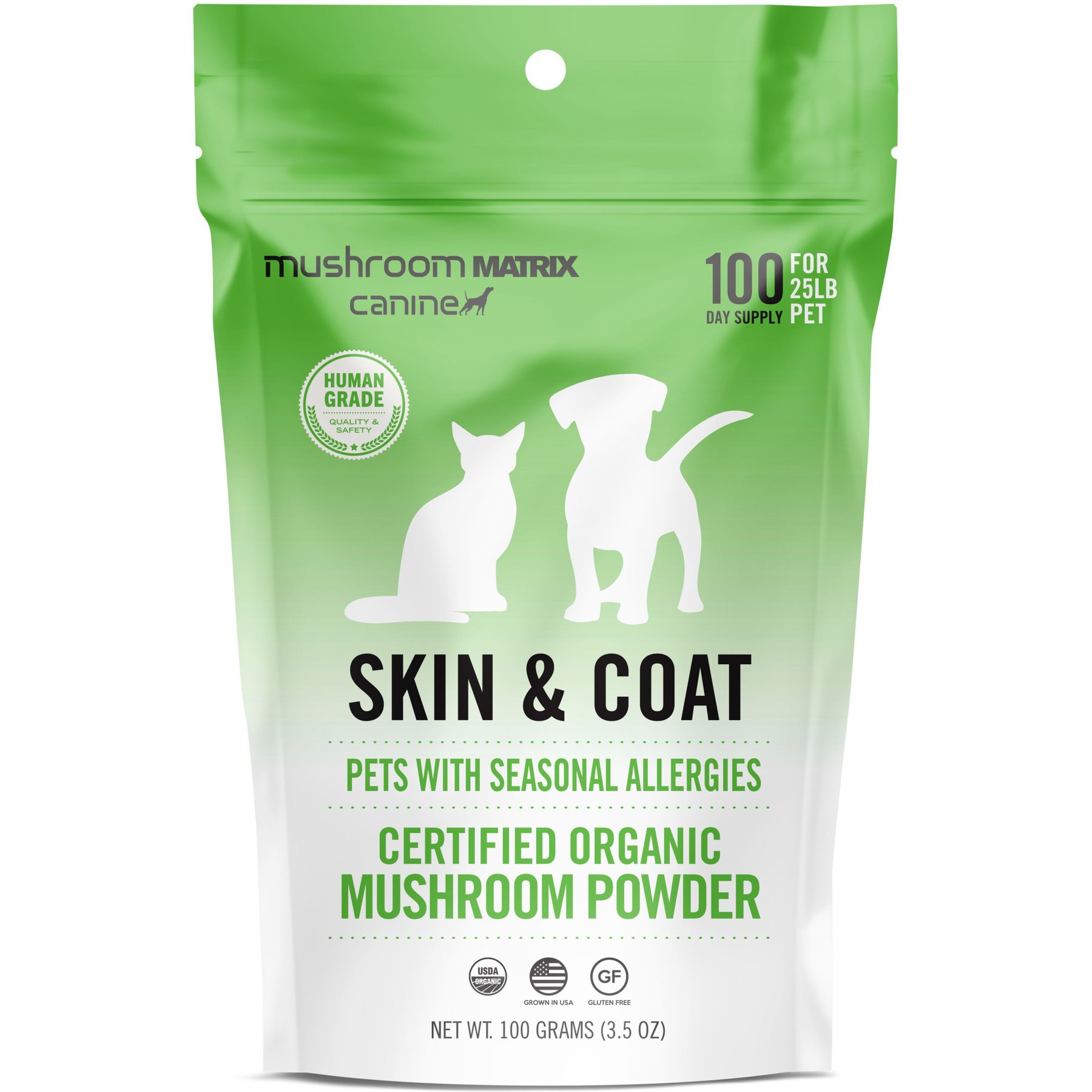 Canine Matrix Skin & Coat Seasonal Allergies Dog Supplement, 3.5-oz bag
