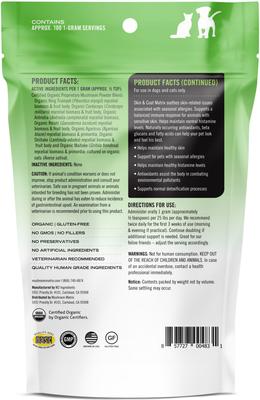 Show full view: Canine Matrix Skin & Coat Seasonal Allergies Dog Supplement, 3.5-oz bag slide 3 of 5