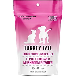 Canine Matrix Turkey Tail Holistic Defense Immune Support Dog Supplement, 3.5-oz bag