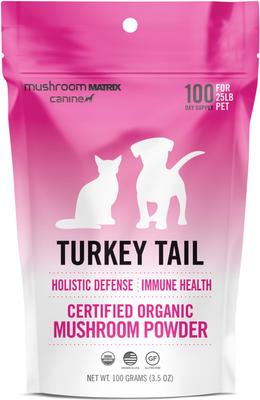 Show full view: Canine Matrix Turkey Tail Holistic Defense Immune Support Dog Supplement, 3.5-oz bag slide 1 of 5