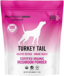 Canine Matrix Turkey Tail Holistic Defense Immune Support Dog Supplement, 7.1-oz bag