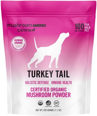 Show full view: Canine Matrix Turkey Tail Holistic Defense Immune Support Dog Supplement, 7.1-oz bag slide 1 of 5