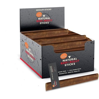 Canine Naturals Canine Naturals Beef & Bully Sticks, Medium, 48 Count