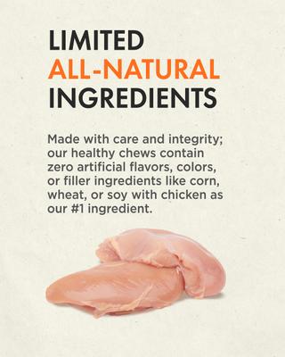 Show full view: Canine Naturals Hide Free Chicken Recipe Medium Dog Treats, 2 count slide 9 of 11