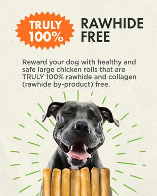 Show full view: Canine Naturals Hide Free Chicken Recipe Roll Dog Chew, 2 count slide 5 of 12