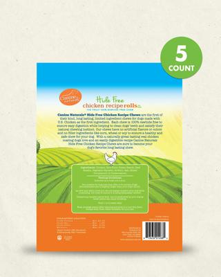 Show full view: Canine Naturals Hide Free Chicken Recipe Roll Dog Chew, 5 count slide 4 of 12