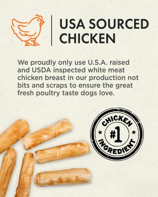 Show full view: Canine Naturals Hide Free Chicken Recipe Small Rolls Dog Treat, 6 Count slide 7 of 12