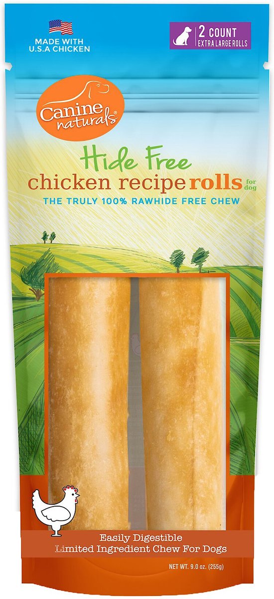 Canine Naturals Hide Free Chicken Recipe Roll Dog Chew