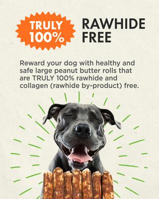 Show full view: Canine Naturals Hide Free Peanut Butter Flavor Roll Dog Chew Treat, 5 count slide 6 of 11