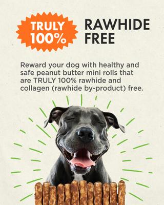 Show full view: Canine Naturals Hide Free Peanut Butter Flavor Roll Dog Chew Treat, Small slide 5 of 12