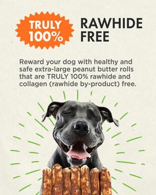 Show full view: Canine Naturals Hide Free Peanut Butter Flavor Roll Dog Chew Treat, X-Large slide 5 of 11