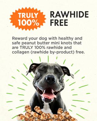 Show full view: Canine Naturals Hide Free Peanut Butter Mini Knot Dog Chew Treat, 12 count slide 5 of 12
