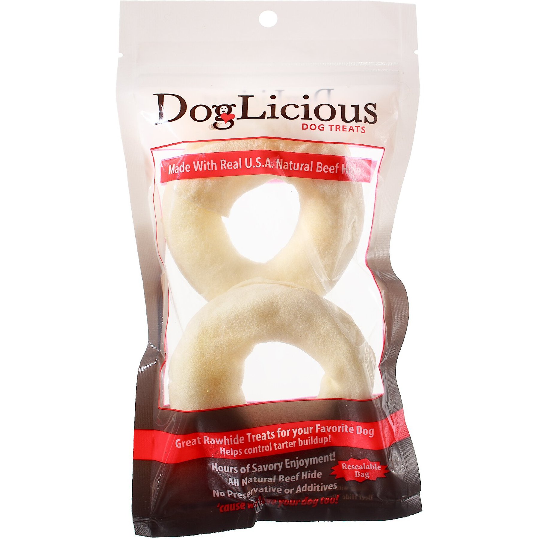 Canine's Choice DogLicious 3.5" Donut Dog Treats, 2 count