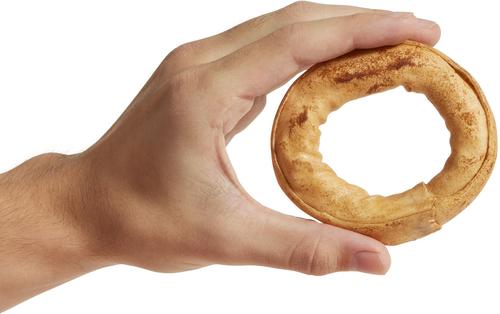 Show full view: Canine's Choice DogLicious 3.5" Peanut Butter Flavored Donuts Rawhide Dog Treats, 2 count slide 4 of 5