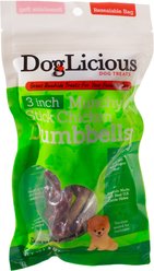 Canine's Choice DogLicious 3" Munchy Stick Chicken Dumbbells Rawhide Dog Treats