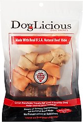 Canine's Choice DogLicious 4 - 5" Assorted Flavor Bones Dog Treats, 4 count slide 2 of 8