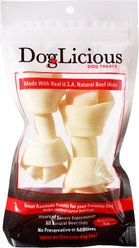 Canine's Choice DogLicious 4 - 5" Bone Rawhide Dog Treats, 2 count