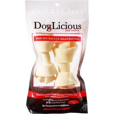 Canine's Choice Canine's Choice DogLicious 4 - 5" Bone Rawhide Dog Treats, 2 count