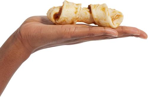 Show full view: Canine's Choice DogLicious 4 - 5" Chicken Basted Bones Rawhide Dog Treats, 2 count slide 4 of 6