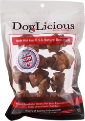 Canine's Choice DogLicious 4" Peanut Butter Bones Dog Treats, 5 count