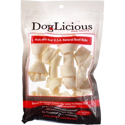 Canine's Choice Canine's Choice DogLicious 4" Rawhide Bone Dog Treats, 5 count