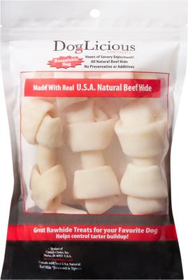 Show full view: Canine's Choice DogLicious 4" Rawhide Bone Dog Treats, 5 count slide 3 of 6
