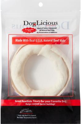 Show full view: Canine's Choice DogLicious 5.5" Donut Rawhide Dog Treat slide 3 of 7