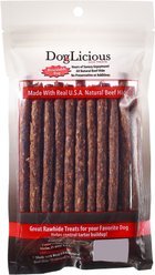 Canine's Choice DogLicious 5" Beef Flavored Sticks Rawhide Dog Treats, 20 count