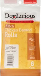 Canine's Choice DogLicious 5" Chicken Basted Rolls Dog Treats, 6 count slide 2 of 5
