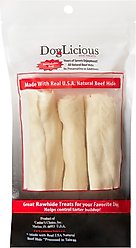 Canine's Choice DogLicious 5" Rawhide Curls Dog Treats, 3 count slide 2 of 5