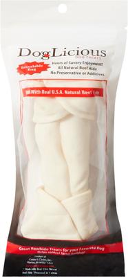Show full view: Canine's Choice DogLicious 6 - 7" Bone Rawhide Dog Treat slide 3 of 6
