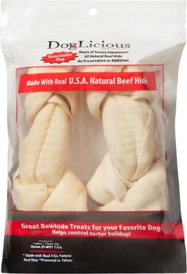 Show full view: Canine's Choice DogLicious 6-7-in Bone Rawhide Dog Treats, 2 count slide 3 of 6
