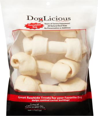 Show full view: Canine's Choice DogLicious 6" Natural Bones Dog Treats, 4 count slide 3 of 6