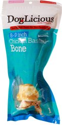 Canine's Choice DogLicious 8 - 9" Chicken Basted Bone Rawhide Dog Treat