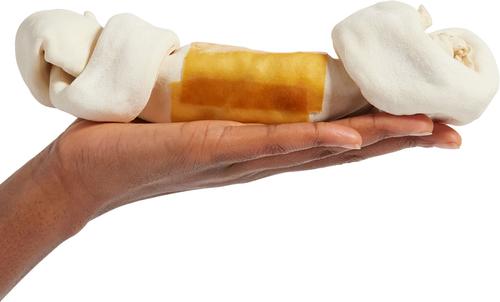 Show full view: Canine's Choice DogLicious 8 - 9" Chicken Basted Bone Rawhide Dog Treat slide 4 of 6