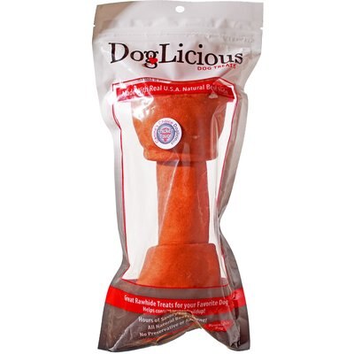 Canine's Choice Canine's Choice DogLicious 8-9" Chicken Flavor Bone Rawhide Dog Treat