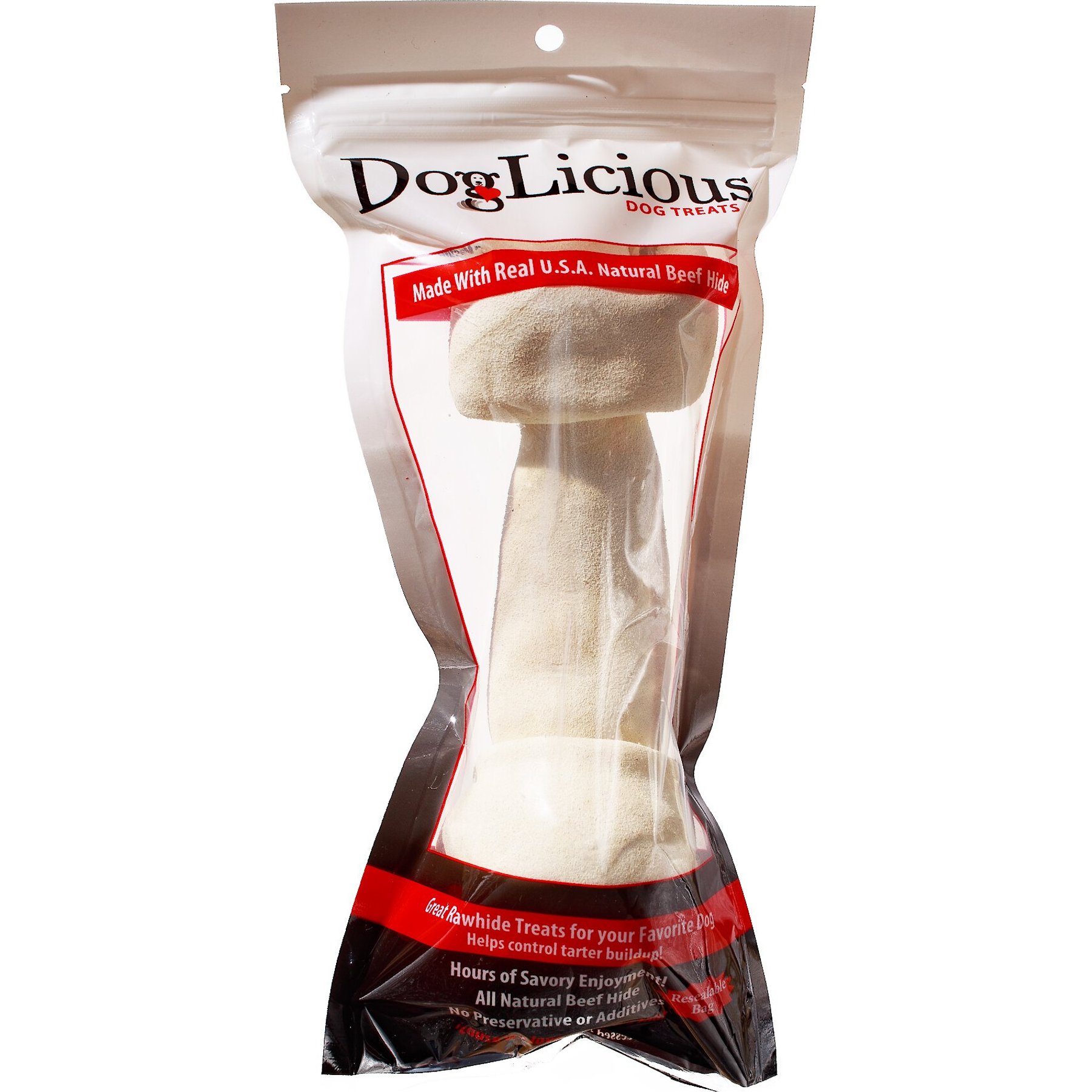Canine's Choice Canine's Choice DogLicious 8 - 9" Natural Bone Rawhide Dog Treat
