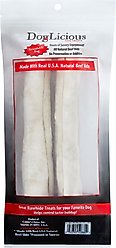 Canine's Choice DogLicious 8" Natural Retriever Rolls Rawhide Dog Treats, 2 count slide 2 of 5