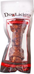 Canine's Choice DogLicious Beef Flavor Bone Rawhide Dog Treat, 6 - 7"