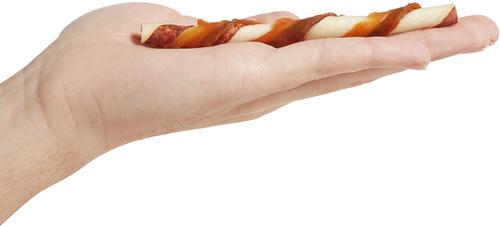 Show full view: Canine's Choice DogLicious Chicken & Pork Wrapped Twist Rawhide Sticks Dog Treats, 10 count slide 4 of 6