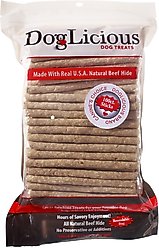 Canine's Choice DogLicious Munchy Sticks Rawhide Dog Treats, 100 count