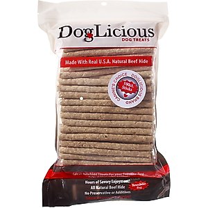 Canine's Choice DogLicious Munchy Sticks Rawhide Dog Treats, 100 count