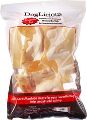 Canine's Choice DogLicious Natural Rawhide Chips Dog Treats, 1-lb bag