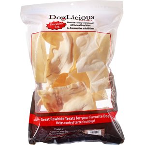 Canine's Choice DogLicious Natural Rawhide Chips Dog Treats, 1-lb bag