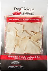 Canine's Choice DogLicious Natural Rawhide Chips Dog Treats, 1-lb bag slide 2 of 5