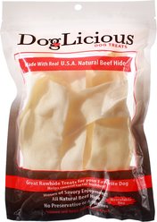 Canine's Choice DogLicious Natural Rawhide Chips Dog Treats, 3-oz bag