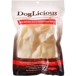 Canine's Choice DogLicious Natural Rawhide Chips Dog Treats, 3-oz bag