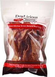 Canine's Choice DogLicious Peanut Butter Chips Rawhide Dog Treats, 3-oz bag