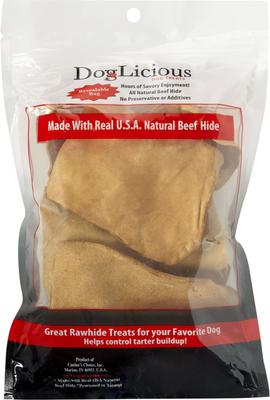 Show full view: Canine's Choice DogLicious Peanut Butter Chips Rawhide Dog Treats, 3-oz bag slide 3 of 6