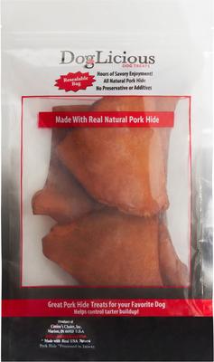 Show full view: Canine's Choice DogLicious Pork Shaped Pig Ears Dog Treats, 5 count slide 3 of 7